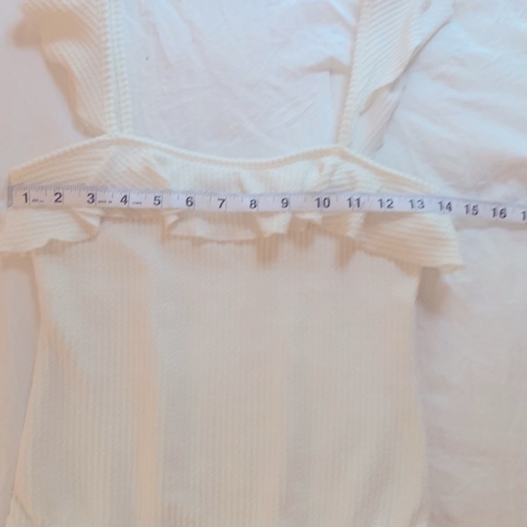 CAUTION TO THE WIND white bodysuit size small - Picture 4 of 6
